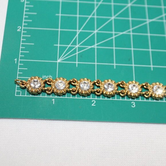 Vintage Joan Rivers Gold-Tone Crystal Bracelet - Picture 5 of 15